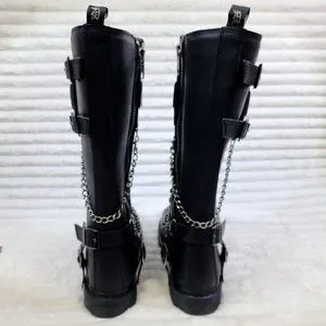 Demonia | Shoes | Demonia Bolt 8 Eyelet Knee High Combat  display picture 1